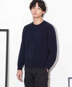 NANO universe 「NANO universe」 長袖ニット S ネイビー メンズ