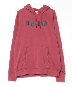PUMA 「PUMA」 プルオーバーパーカー L レッド メンズ