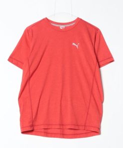 PUMA 「PUMA」 半袖Tシャツ S レッド メンズ