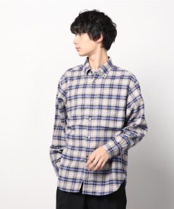 BEAUTY＆YOUTH UNITED ARROWS 「BEAUTY&YOUTH ARROWS」 長袖ネルシャツ L ベージュ メンズ