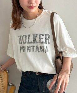 Discoat 「DISCOAT」 半袖Tシャツ SMALL オフホワイト レディース