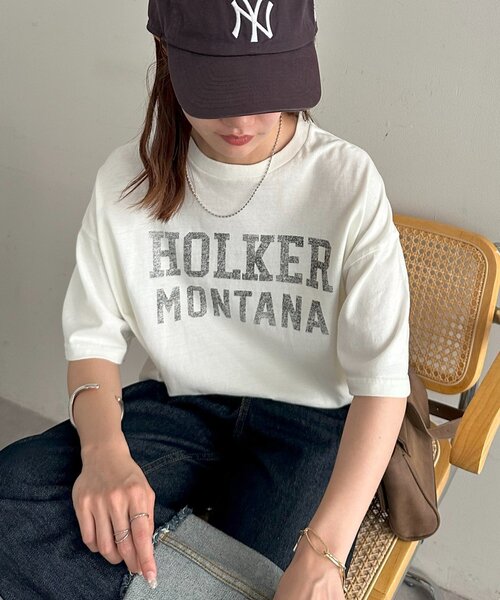 Discoat 「DISCOAT」 半袖Tシャツ SMALL オフホワイト レディース - 画像 (2)