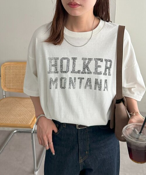 Discoat 「DISCOAT」 半袖Tシャツ SMALL オフホワイト レディース - 画像 (3)