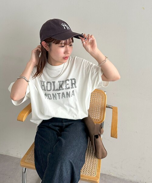 Discoat 「DISCOAT」 半袖Tシャツ SMALL オフホワイト レディース - 画像 (4)