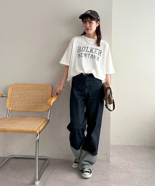 Discoat 「DISCOAT」 半袖Tシャツ SMALL オフホワイト レディース - 画像 (5)