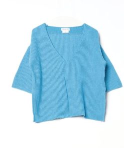 CIAOPANIC TYPY 「CIAOPANIC TYPY」 Vネックニット ONE SIZE ブルー レディース