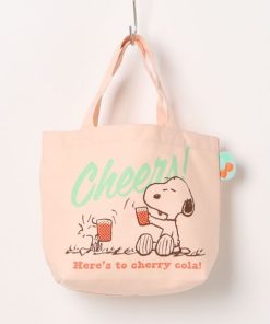 PEANUTS エコバッグ 「 」 スヌーピー カラーマチ付きバッグ 25S7