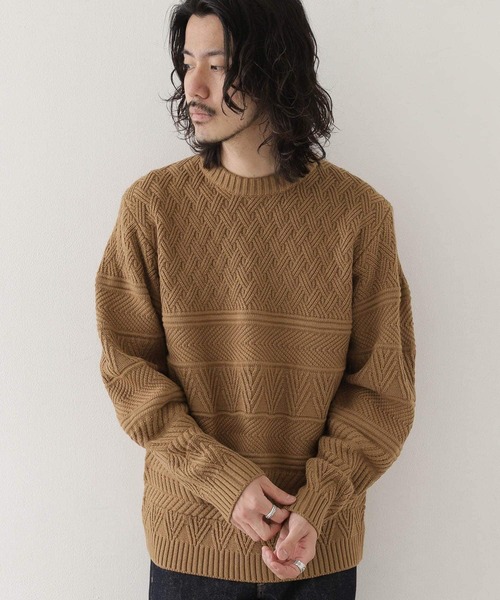 URBAN RESEARCH Sonny Label 「URBAN Label」 長袖ニット LARGE アイボリー メンズ - 画像 (4)