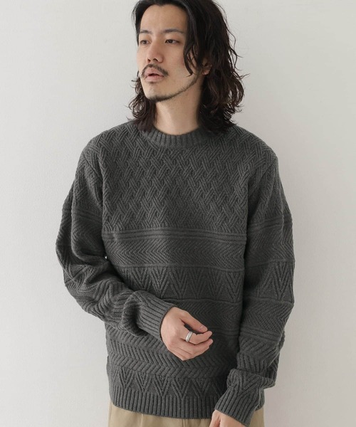 URBAN RESEARCH Sonny Label 「URBAN Label」 長袖ニット LARGE アイボリー メンズ - 画像 (5)