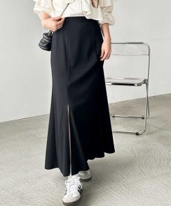 GeeRA スカート スリットマーメイドフレアスカート