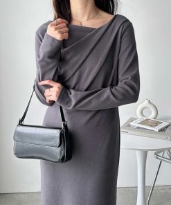 GeeRA ワンピース ドレープデザインワンピース