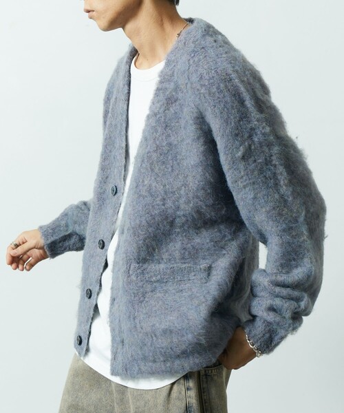 FREAK'S STORE 「FREAK'S STORE」 ニットカーディガン SMALL チャコールグレー メンズ - 画像 (3)