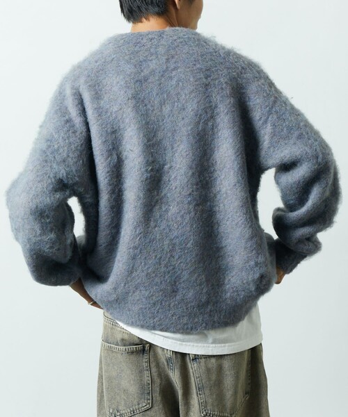 FREAK'S STORE 「FREAK'S STORE」 ニットカーディガン SMALL チャコールグレー メンズ - 画像 (4)