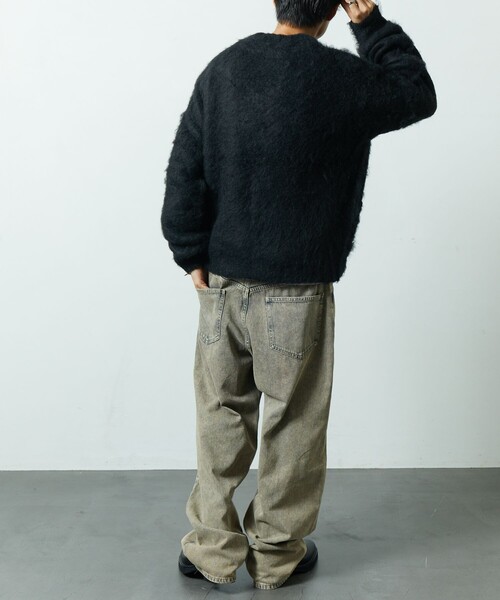 FREAK'S STORE 「FREAK'S STORE」 ニットカーディガン SMALL チャコールグレー メンズ - 画像 (8)