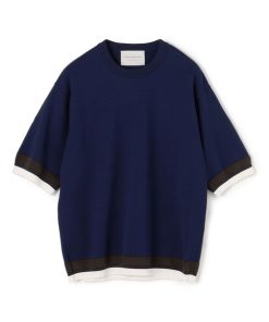 TOMORROWLAND 「TOMORROWLAND」 半袖ニット L ダークブルー メンズ