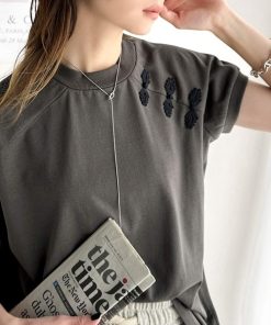 classicalelf 「classicalelf」 半袖Tシャツ SMALL グレー レディース