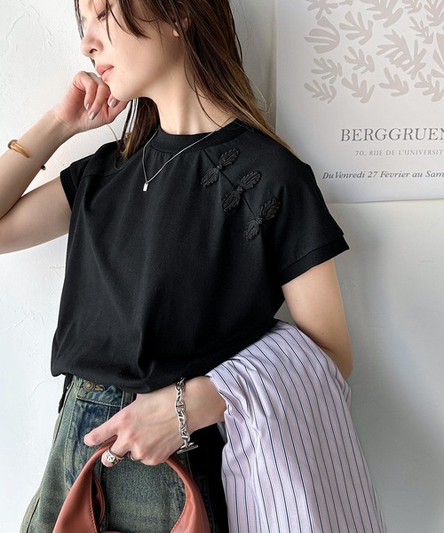 classicalelf 「classicalelf」 半袖Tシャツ SMALL グレー レディース - 画像 (3)