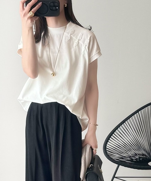 classicalelf 「classicalelf」 半袖Tシャツ SMALL グレー レディース - 画像 (6)