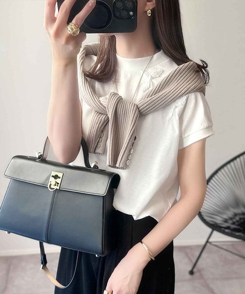 classicalelf 「classicalelf」 半袖Tシャツ SMALL グレー レディース - 画像 (8)