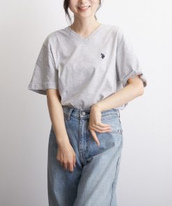 U.S. POLO ASSN. 「U.S. ASSN.」 半袖Tシャツ MEDIUM グレー メンズ