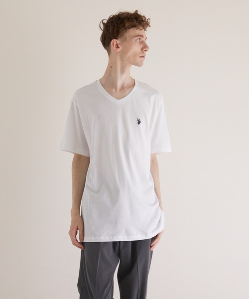 U.S. POLO ASSN. 「U.S. ASSN.」 半袖Tシャツ MEDIUM グレー メンズ - 画像 (3)