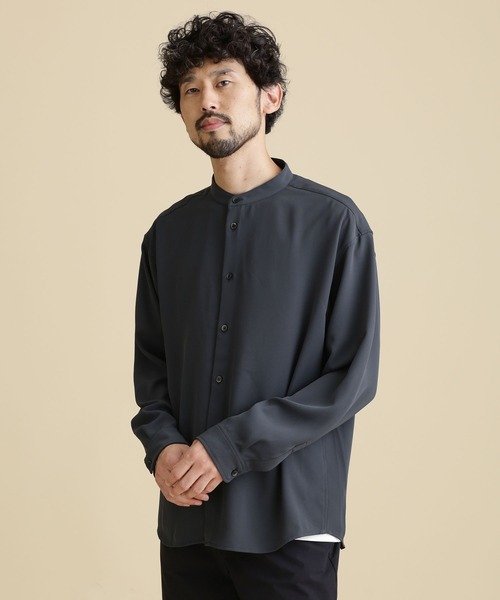 NANO universe 「NANO universe」 長袖シャツ L モカ メンズ - 画像 (3)