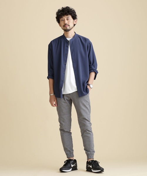 NANO universe 「NANO universe」 長袖シャツ L モカ メンズ - 画像 (9)