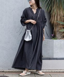 CIAOPANIC TYPY 「CIAOPANIC TYPY」 半袖ワンピース ONE SIZE チャコールグレー レディース