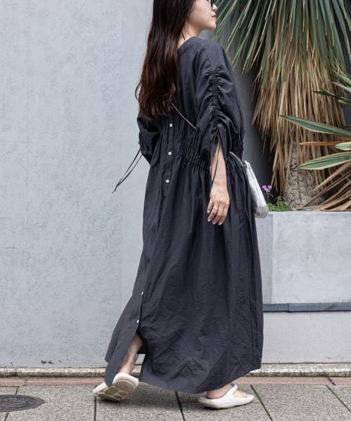 CIAOPANIC TYPY 「CIAOPANIC TYPY」 半袖ワンピース ONE SIZE チャコールグレー レディース - 画像 (4)