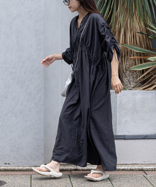 CIAOPANIC TYPY 「CIAOPANIC TYPY」 半袖ワンピース ONE SIZE チャコールグレー レディース - 画像 (5)