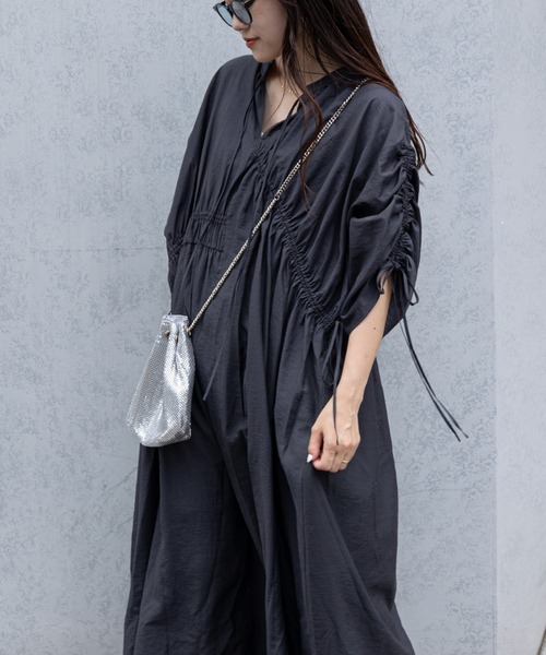 CIAOPANIC TYPY 「CIAOPANIC TYPY」 半袖ワンピース ONE SIZE チャコールグレー レディース - 画像 (7)