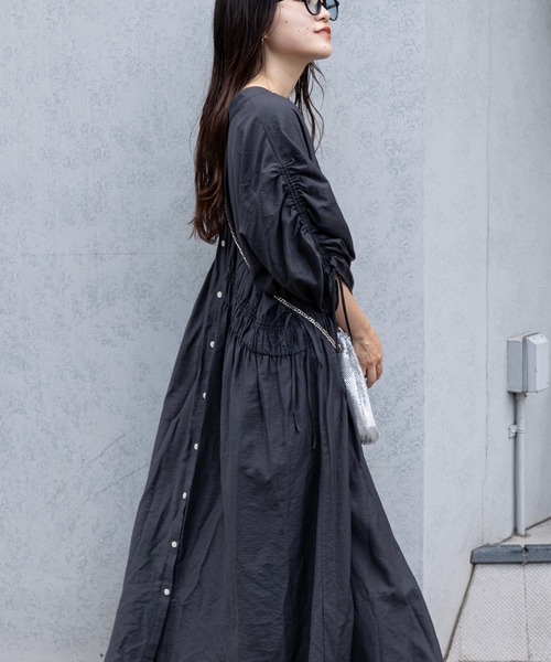 CIAOPANIC TYPY 「CIAOPANIC TYPY」 半袖ワンピース ONE SIZE チャコールグレー レディース - 画像 (8)