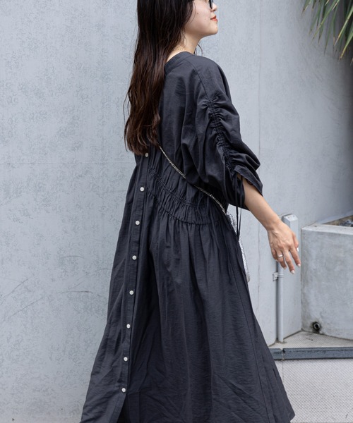 CIAOPANIC TYPY 「CIAOPANIC TYPY」 半袖ワンピース ONE SIZE チャコールグレー レディース - 画像 (9)