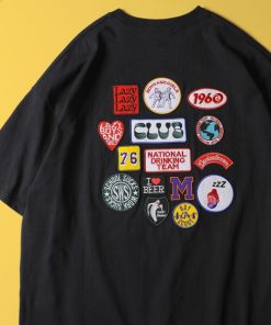 FREAK'S STORE 「FREAK'S STORE」 「grocery and delicatessen」半袖Tシャツ LARGE ブラック メンズ