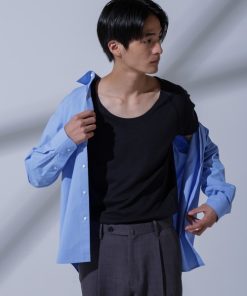 NANO universe 「NANO universe」 半袖Tシャツ L ブラック メンズ