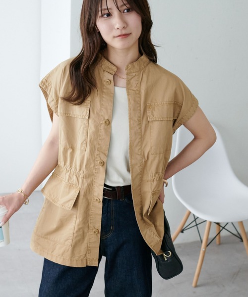 Discoat 「DISCOAT」 ノースリーブブラウス FREE グリーン レディース - 画像 (3)