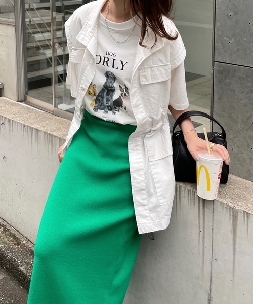 Discoat 「DISCOAT」 ノースリーブブラウス FREE グリーン レディース - 画像 (8)