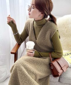 classicalelf 「classicalelf」 サロペットスカート SMALL モカ レディース