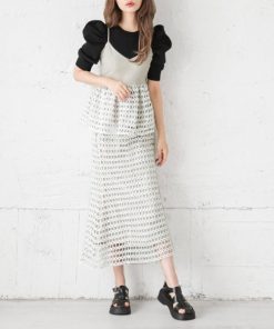 「AMELY」 セットアップ L グレイッシュベージュ レディース