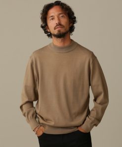 NANO universe 「NANO universe」 長袖ニット M ベージュ メンズ