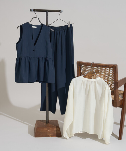 FREAK'S STORE ベスト ジレ 「3点セットアイテム〜トリオットシリーズ〜」ペプラムベスト 3ピースセットアップ / オケージョン「限定展開」 レディース - 画像 (5)