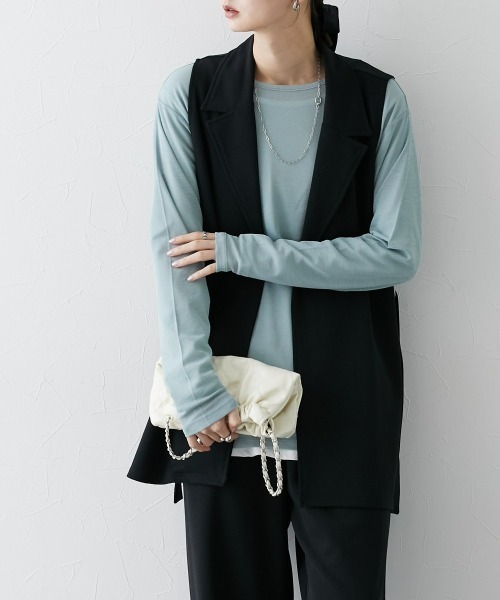 ニッセン 「nissen」 セットアップ 3L ブラック レディース