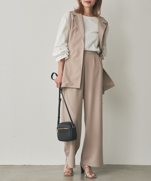 ニッセン 「nissen」 セットアップ 3L ブラック レディース - 画像 (2)