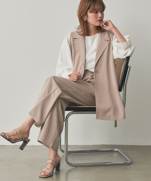 ニッセン 「nissen」 セットアップ 3L ブラック レディース - 画像 (7)