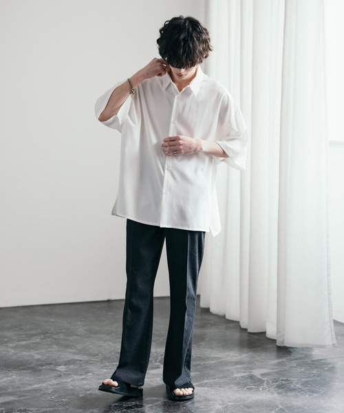 Rocky Monroe 「Rocky Monroe」 半袖シャツ M バーガンディー メンズ - 画像 (4)