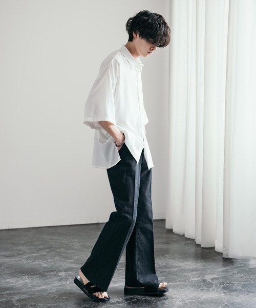 Rocky Monroe 「Rocky Monroe」 半袖シャツ M バーガンディー メンズ - 画像 (5)