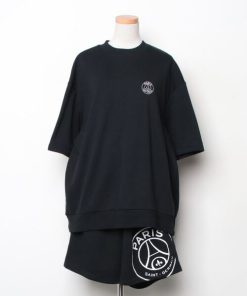 「PARIS SAINT-GERMAIN」 セットアップ L ブラック レディース