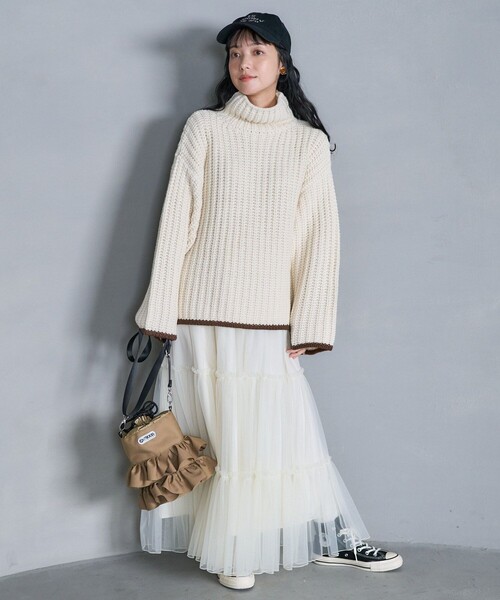 FREAK'S STORE 「FREAK'S STORE」 ロングスカート フリ- ブラック レディース - 画像 (5)