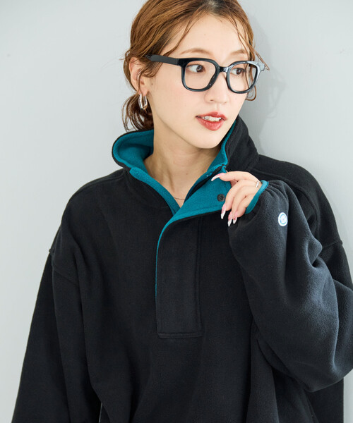 FREAK'S STORE コート アウター 限定展開 DISCUS ATHLETIC × STORE/ディスカス アスレチック 別注 配色 フリース ハーフジッ