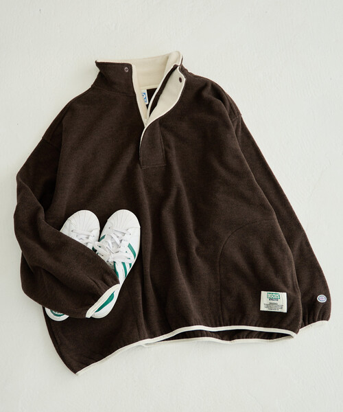 FREAK'S STORE コート アウター 限定展開 DISCUS ATHLETIC × STORE/ディスカス アスレチック 別注 配色 フリース ハーフジッ - 画像 (7)